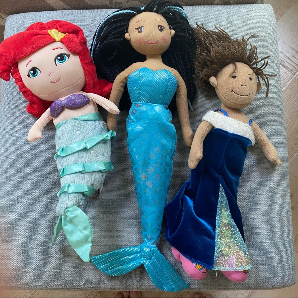 Soft Dolls Ariel Mermaid Princess Disney, Linzy, Manhattan Toy